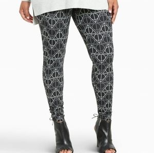Torrid Harry Potter Deathly Hallows Print Leggings